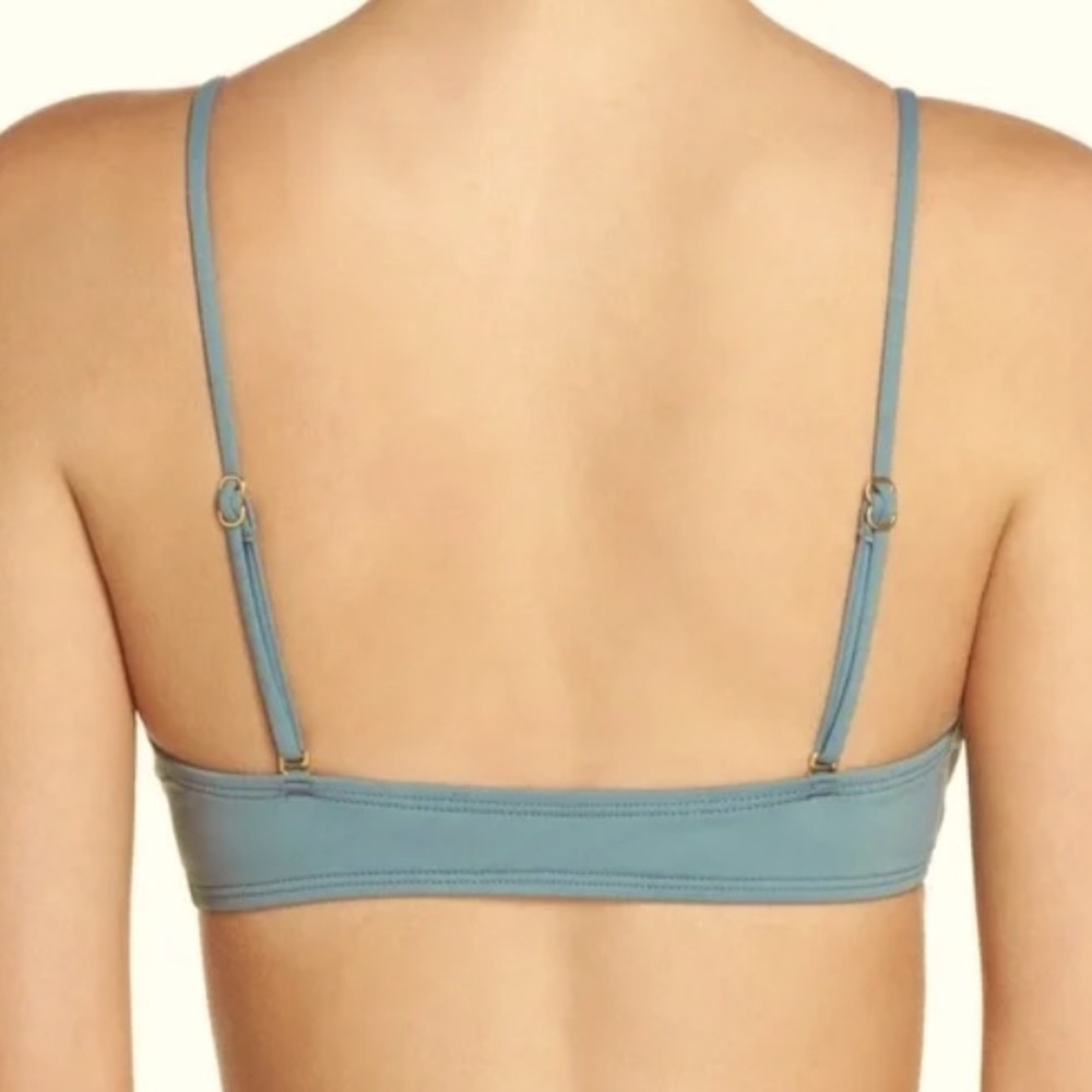 NWT L*SPACE Jamie Bikini Top In Slated Glass - Picture 3 of 13